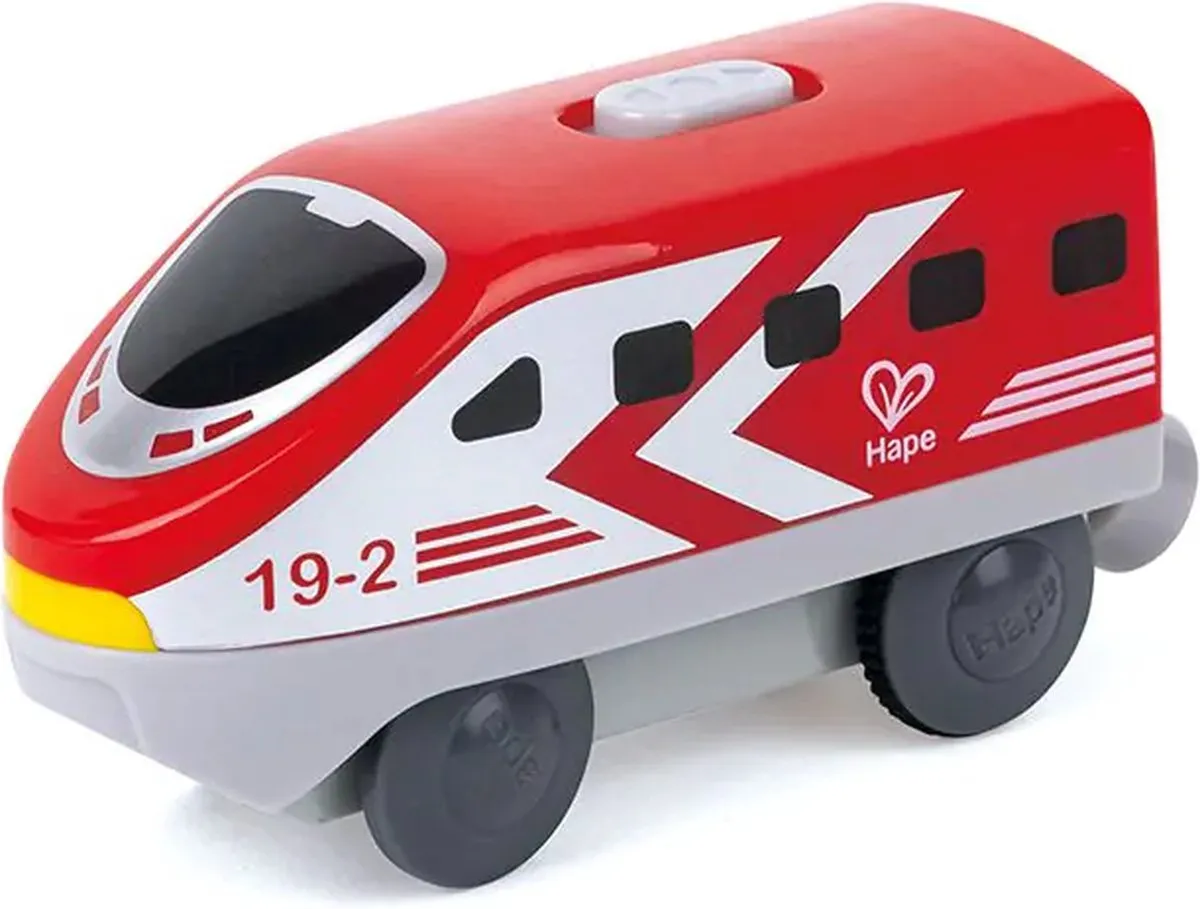 Hape Houten Trein Locomotief - Rood
