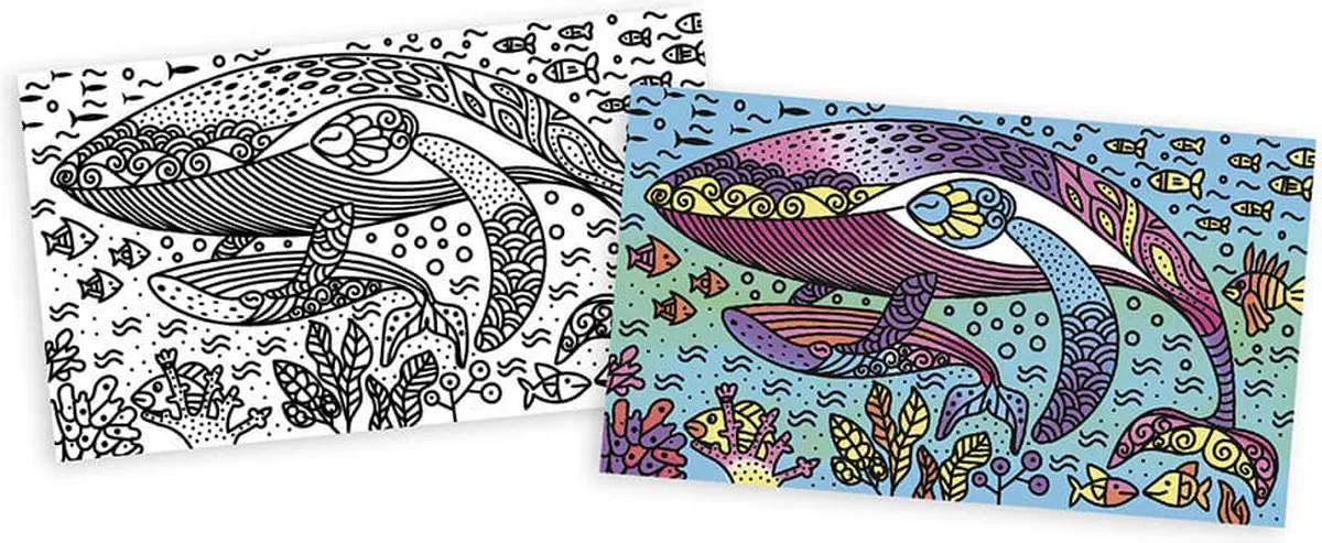 Janod Magisch Schilderij Oceaan - 6 Kunstwerken - Multikleur - afbeelding 2 van 4