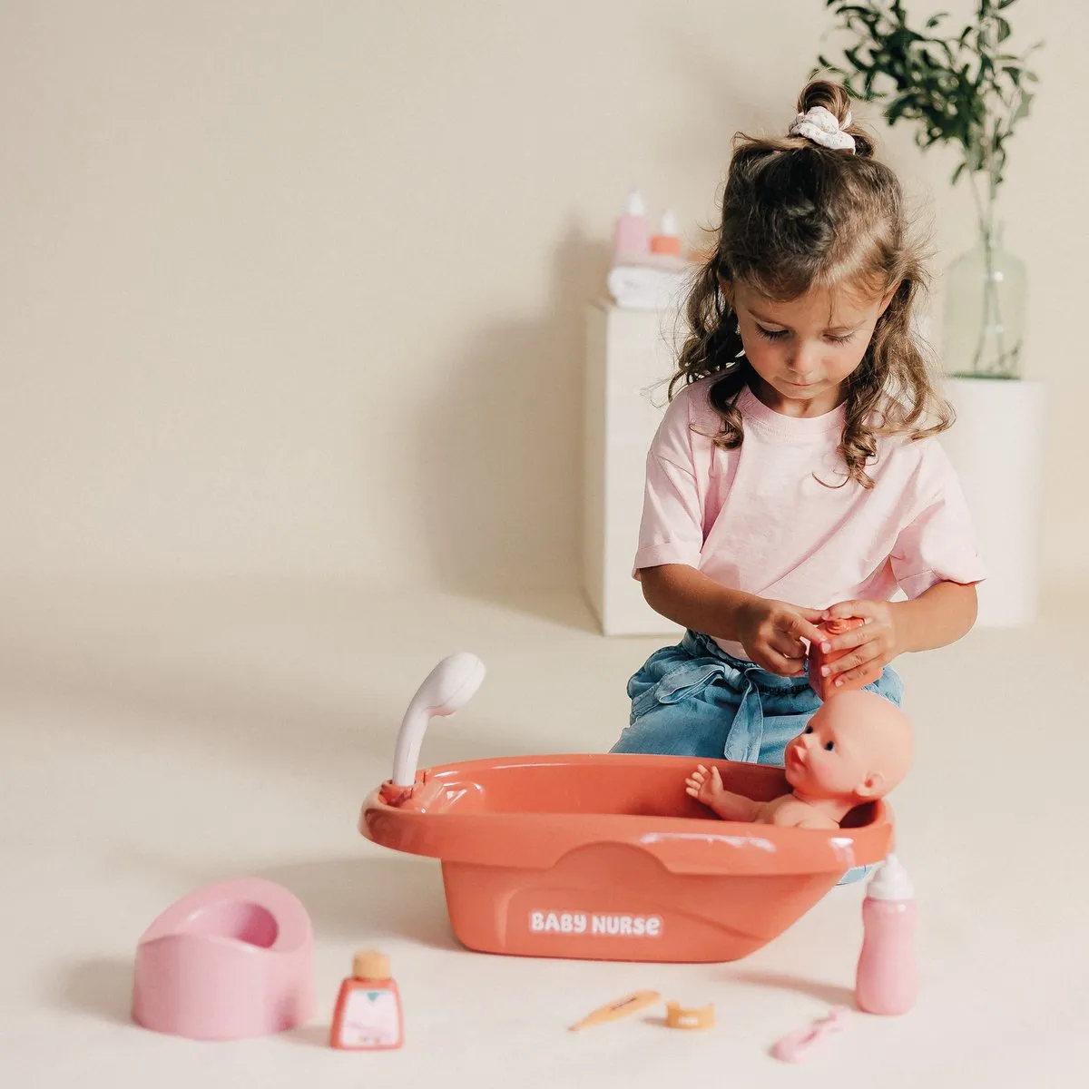 Smoby Baby Nurse Poppenbadset 7600220383 - Multi