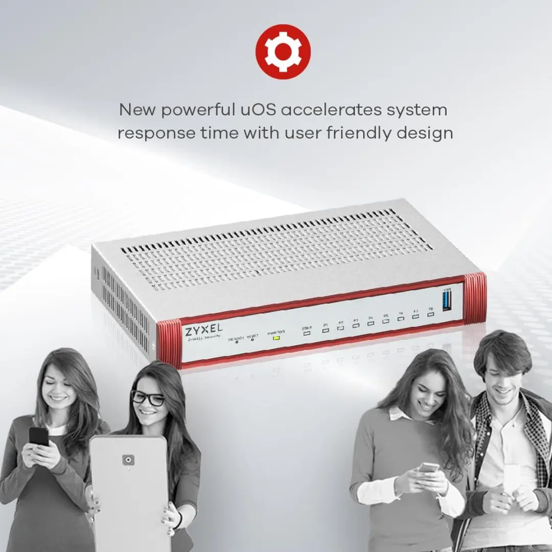 Zyxel USGFLEX200HP Firewall - 8x Ethernet - 5 Gbit/s - Rood - afbeelding 5 van 5