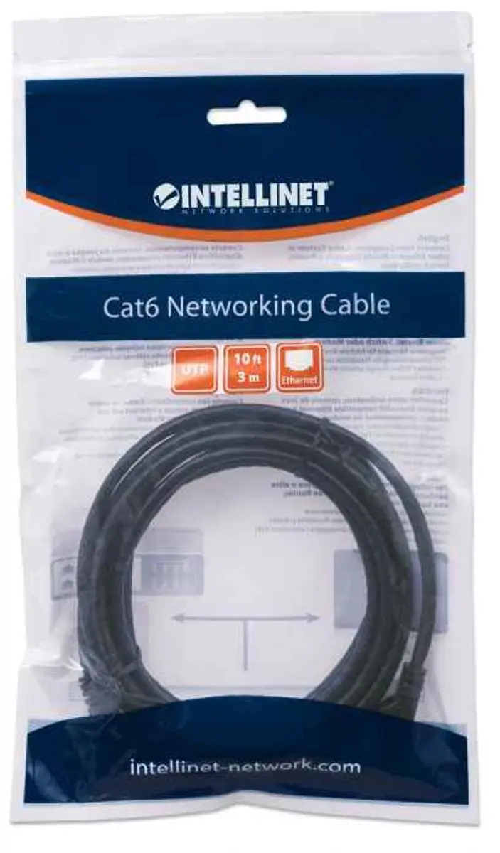 Intellinet 342070 Netwerkkabel RJ45 3m - Zwart