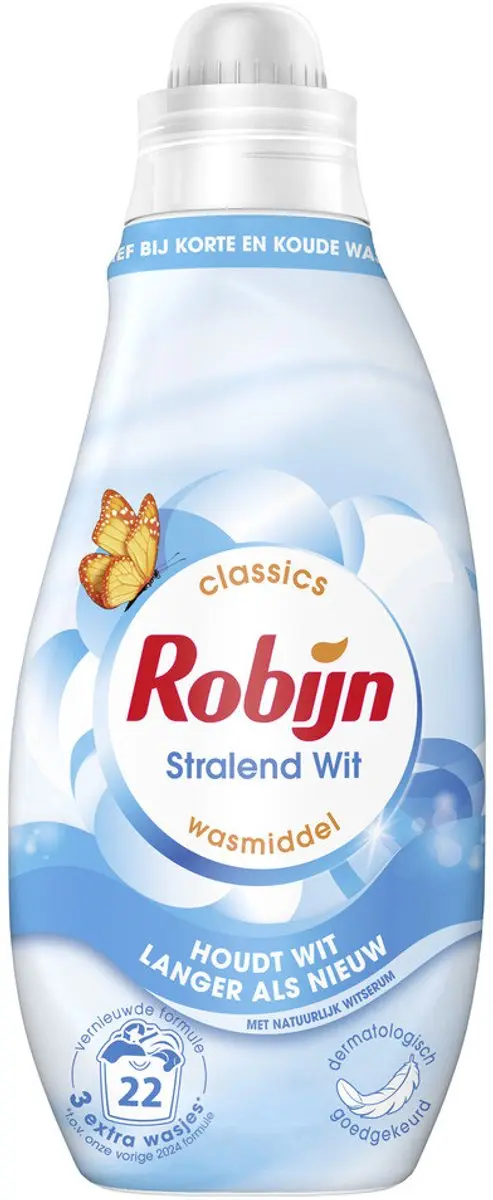 Robijn Klein & Krachtig Wasmiddel Stralend Wit 665ml