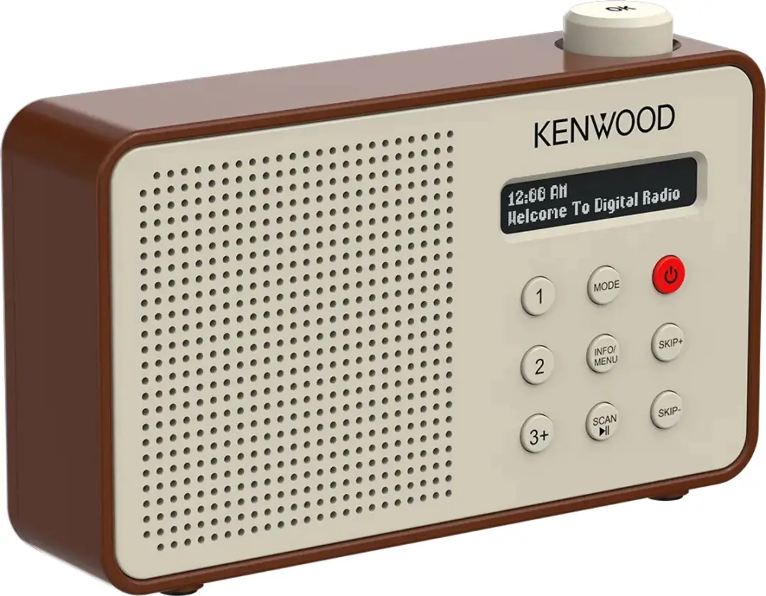 Kenwood CR-M25DAB Draagbare DAB+ Radio - Bruin - afbeelding 2 van 6