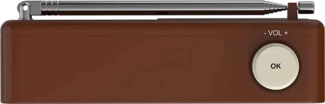 Kenwood CR-M25DAB Draagbare DAB+ Radio - Bruin - afbeelding 3 van 6