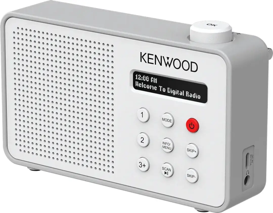 Kenwood CR-M25DAB Draagbare DAB+ Radio - Wit - afbeelding 6 van 6