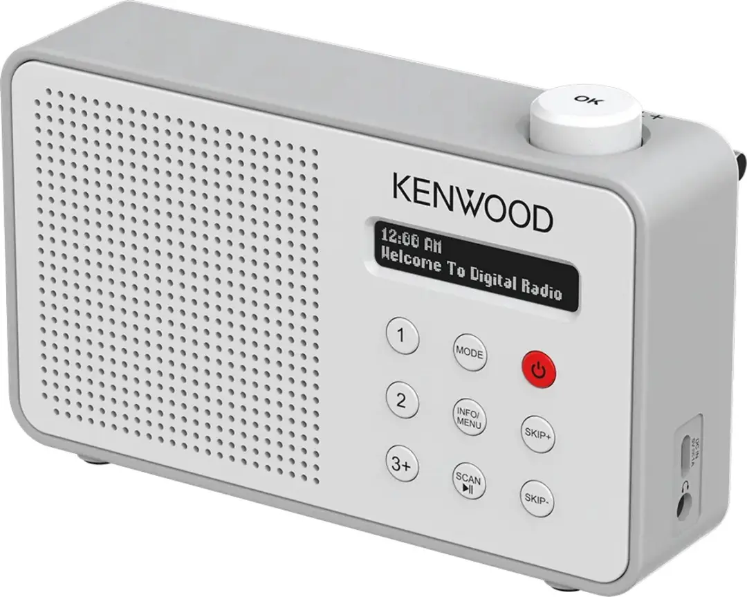 Kenwood CR-M25DAB Draagbare DAB+ Radio - Wit - afbeelding 2 van 6