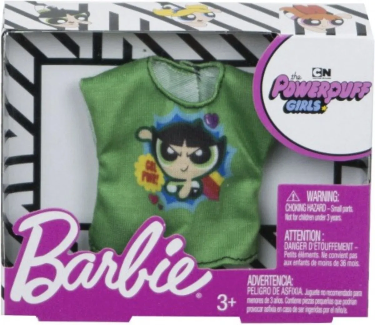 Barbie PowerPuff Girls Tienerpop Shirt - Groen