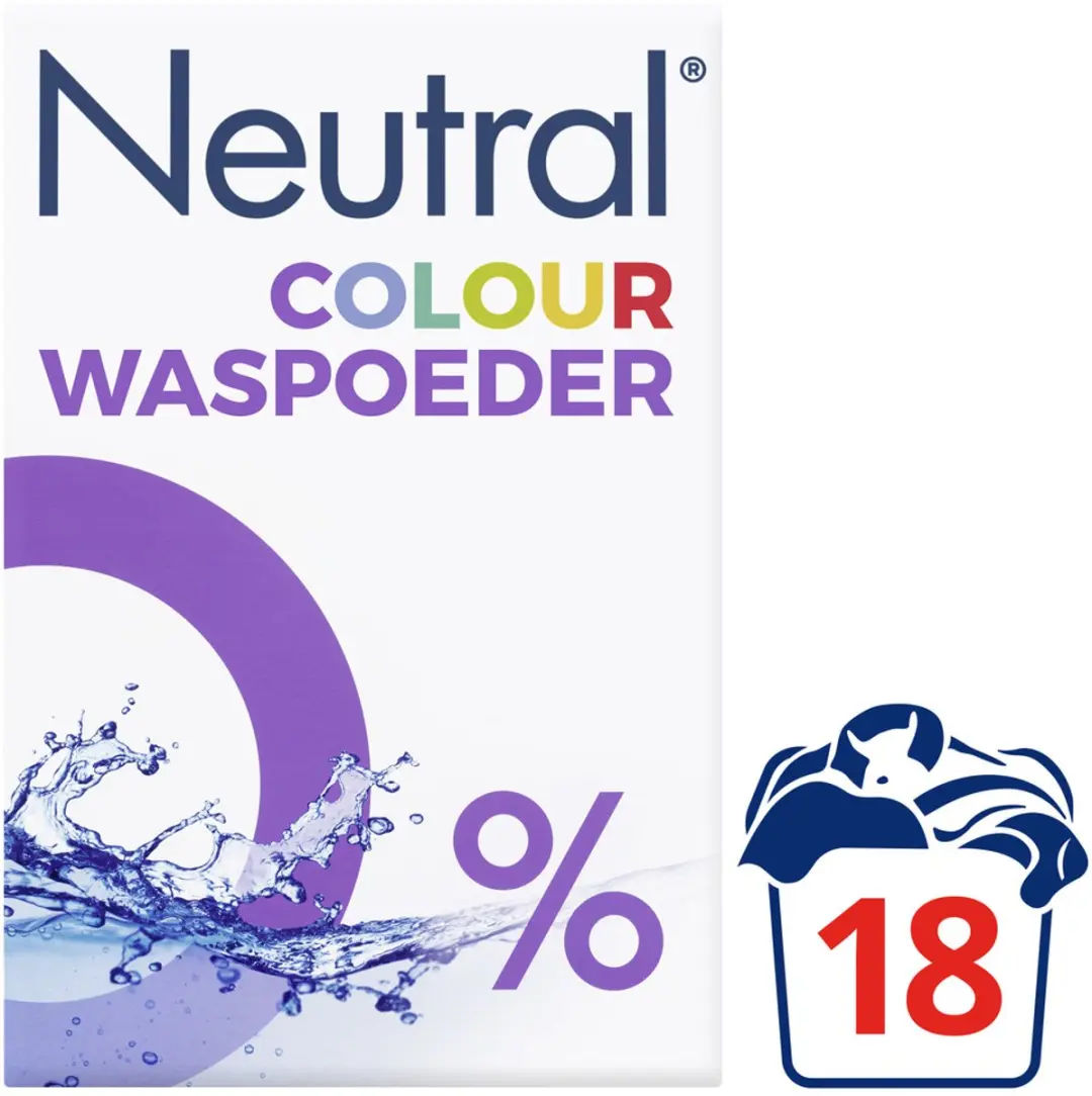 Neutral 0% Waspoeder - 18 Wasbeurten 1,19kg