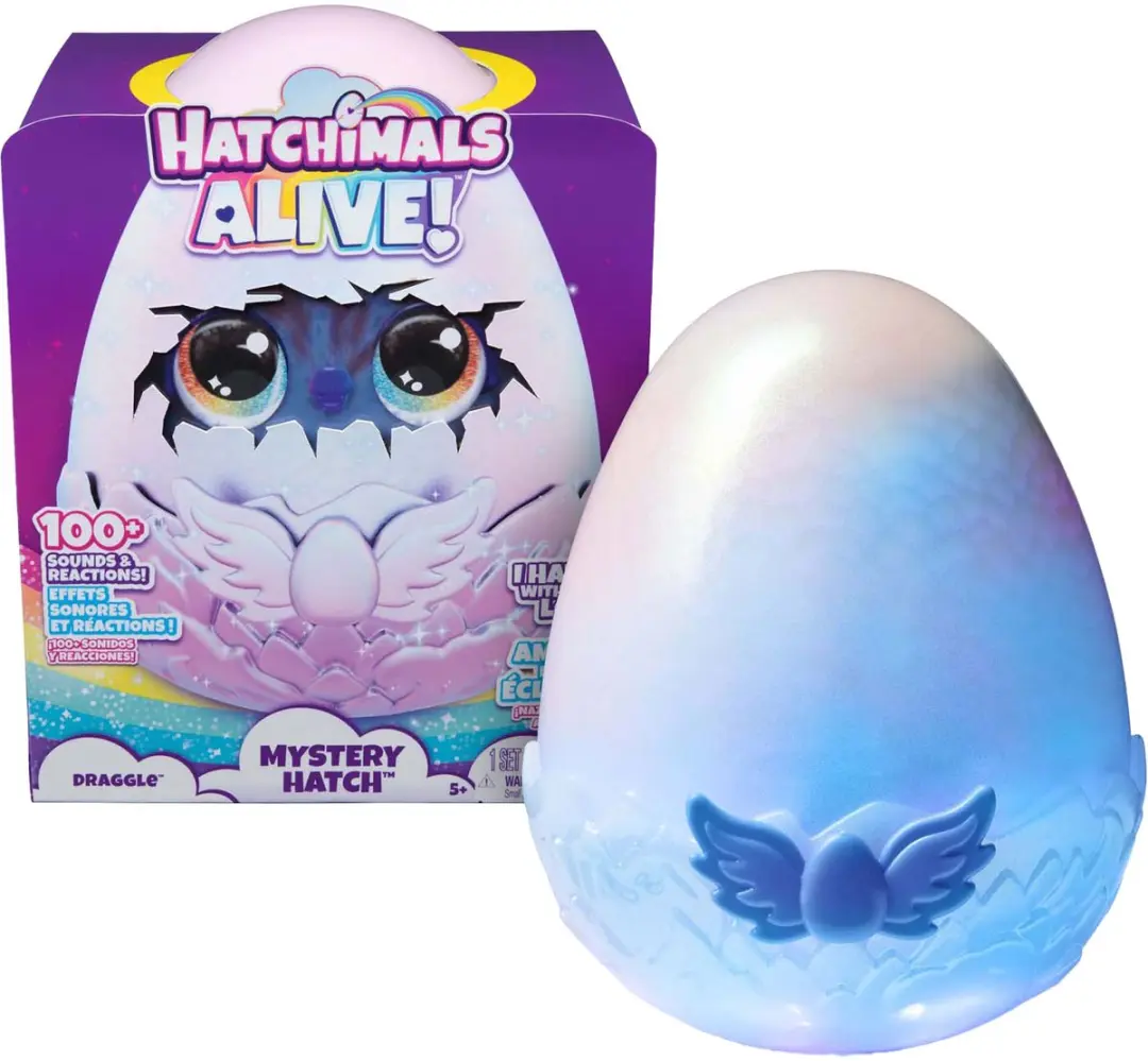 Spinmaster Hatchimals Alive Mystery Hatch Draggle - Interactief Speelgoed - afbeelding 4 van 6