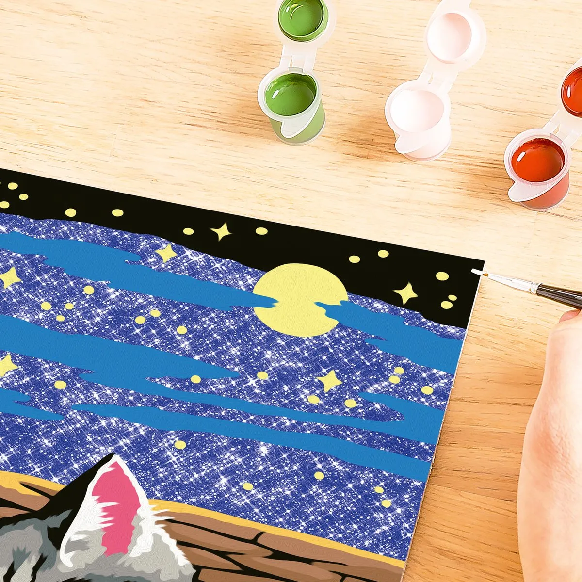 Ravensburger CreArt Dreaming Cats Schilderen op Nummer - Compleet - afbeelding 6 van 6