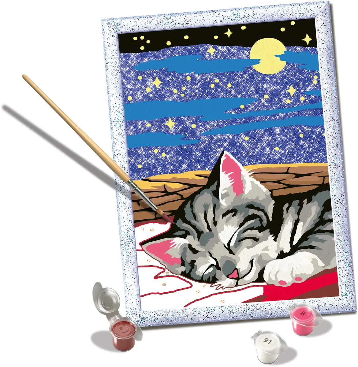 Ravensburger CreArt Dreaming Cats Schilderen op Nummer - Compleet