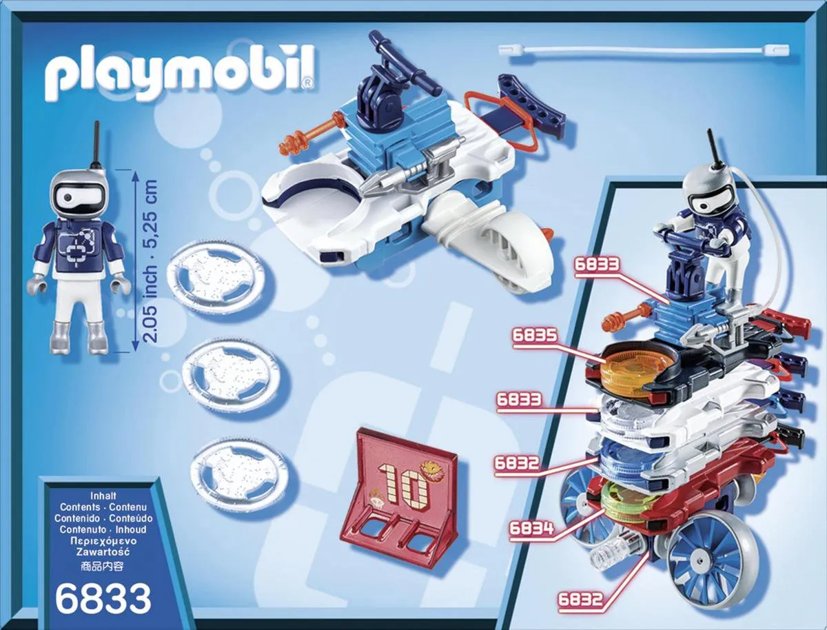 Playmobil Icebot Disc-Shooter 6833 - Blauw