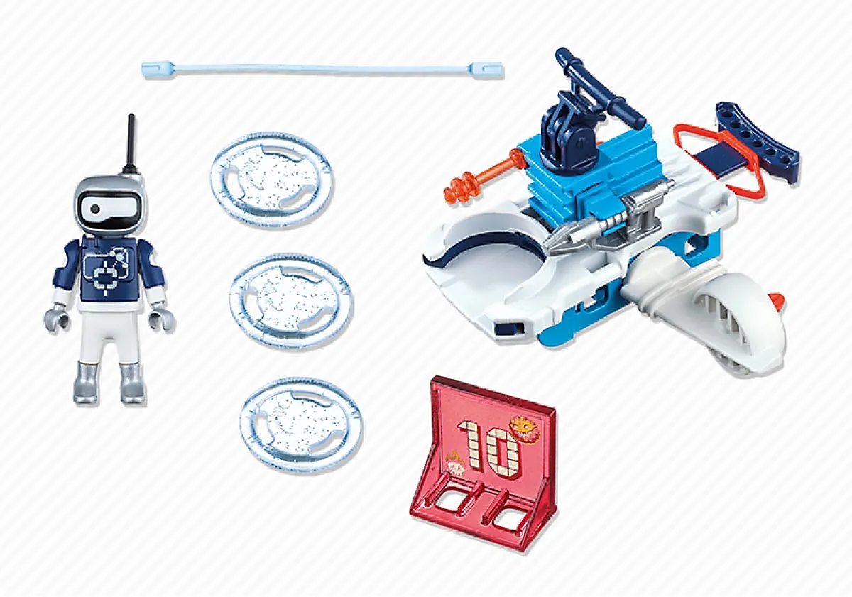 Playmobil Icebot Disc-Shooter 6833 - Blauw
