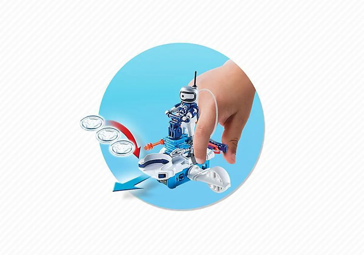Playmobil Icebot Disc-Shooter 6833 - Blauw - afbeelding 6 van 6