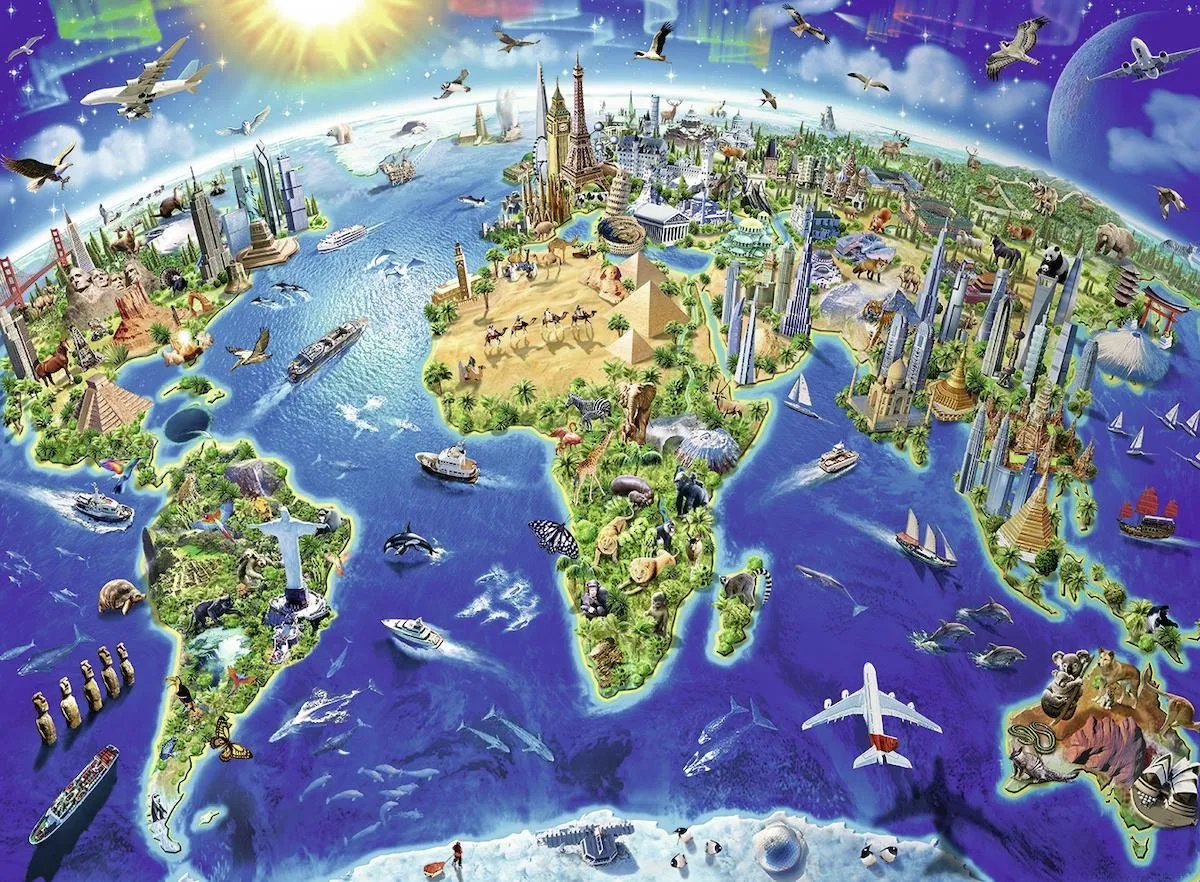 Ravensburger De Wereld in Symbolen Puzzel 200 Stuks