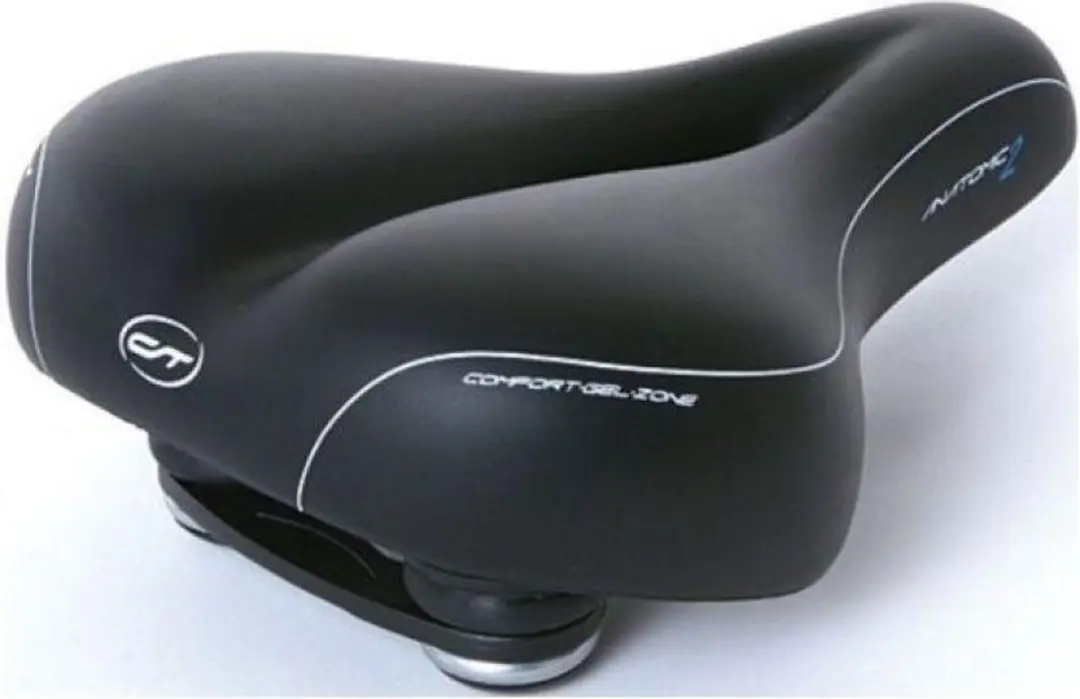Contec City/Tour Heren Fietszadel Anatomic 2 Zwart 100% Waterdicht