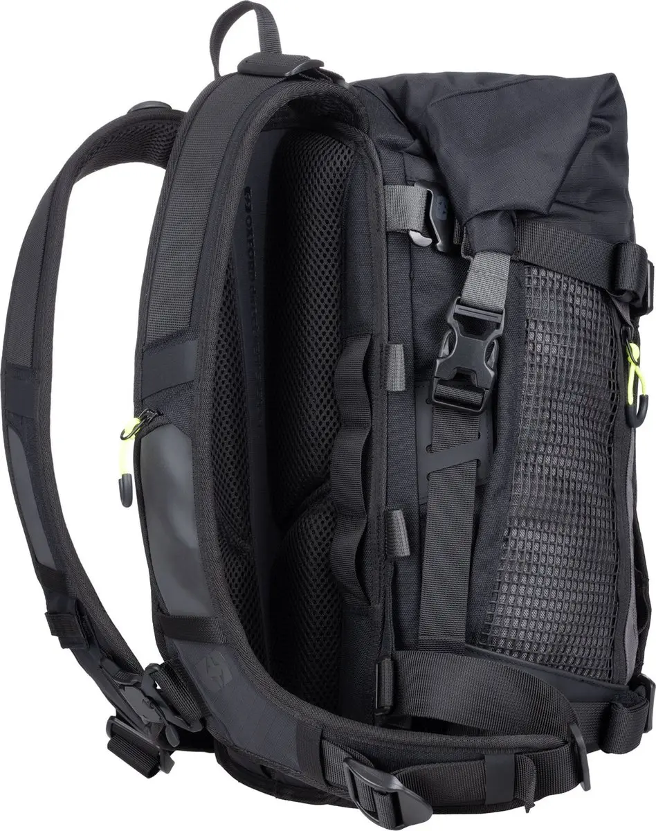 Oxford OL302 Waterdichte Rugzak 20L - Charcoal Grijs/Zwart