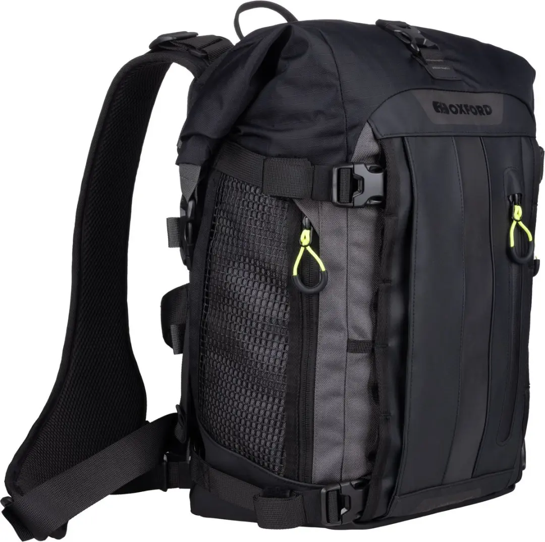 Oxford OL302 Waterdichte Rugzak 20L - Charcoal Grijs/Zwart