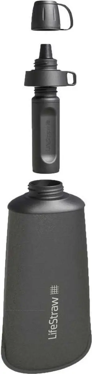 LifeStraw Squeeze Bottle LSPSF1GRWW - 1L Waterfilter - Antraciet