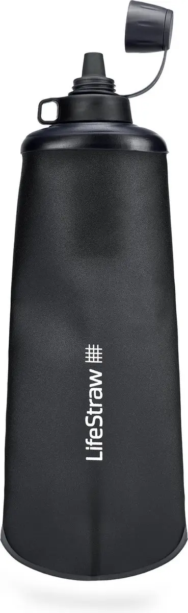 LifeStraw Squeeze Bottle LSPSF1GRWW - 1L Waterfilter - Antraciet