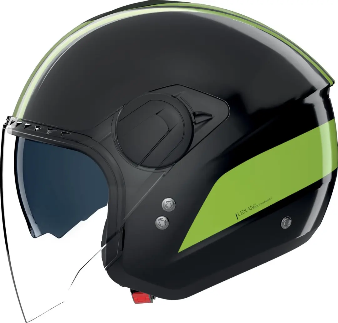 Nolan N20-2 Visor Dolce Vita Jethelm - XL - Zwart/groen - afbeelding 2 van 6