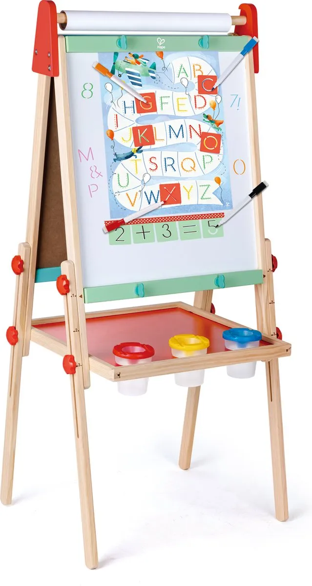 Hape ABC en Cijfers Stencils - Veelkleurig - 44 Stuks
