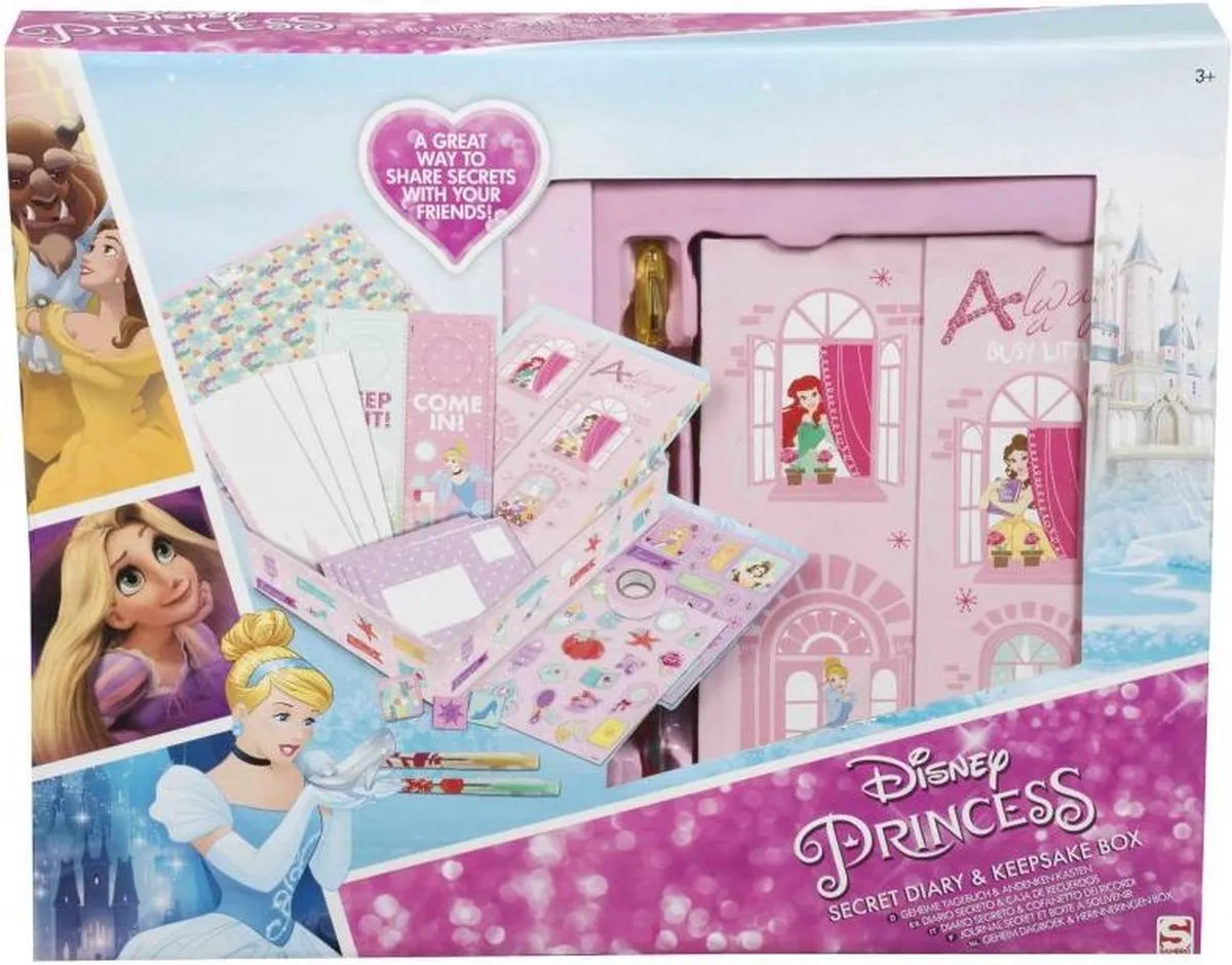 Disney Princess Geheim Dagboek - Roze - 6 Stuks