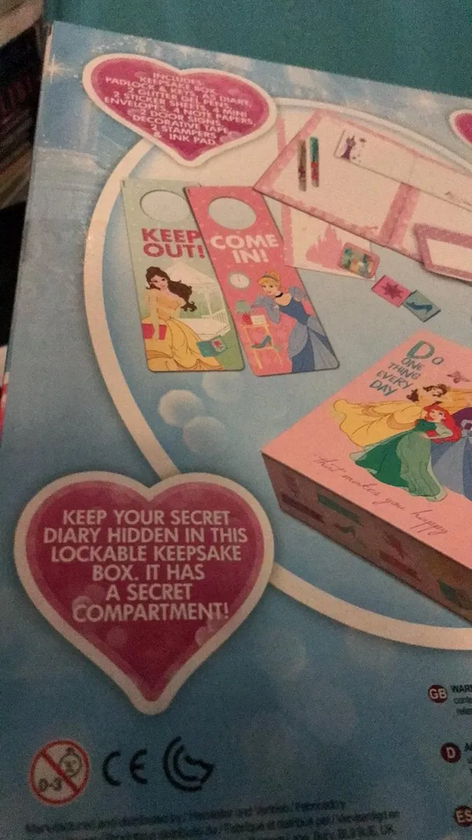 Disney Princess Geheim Dagboek - Roze - 6 Stuks