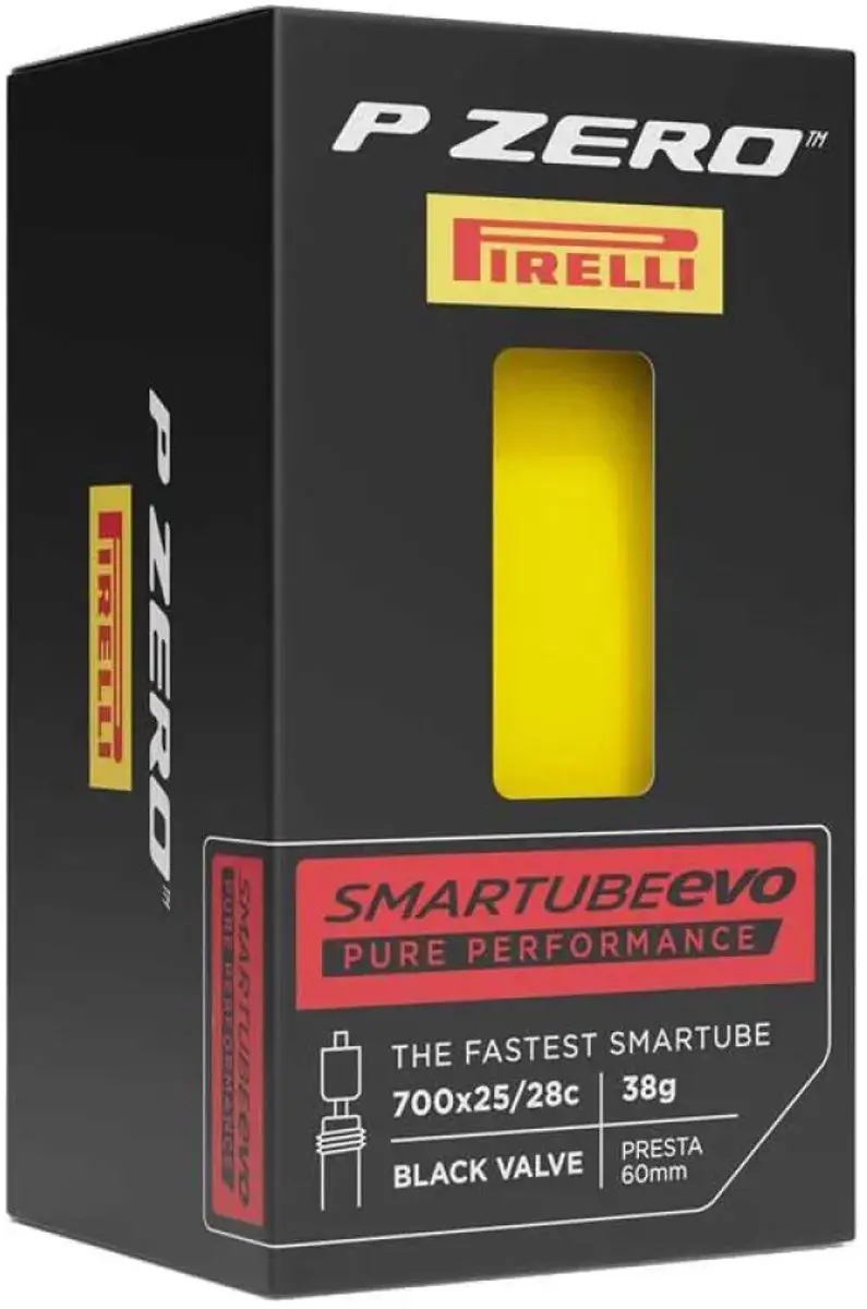 Pirelli P Zero Smartube Evo Presta 60mm Binnenband - 700C/25-28 - Goud/Zwart - afbeelding 2 van 2