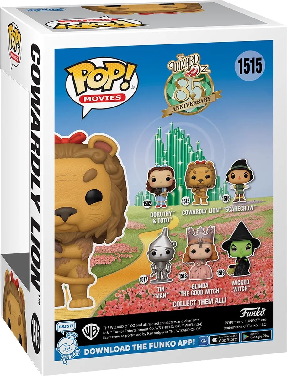 Funko Pop! The Wizard of Oz Cowardly Lion 75973 - Vinyl Figuur - Multicolor