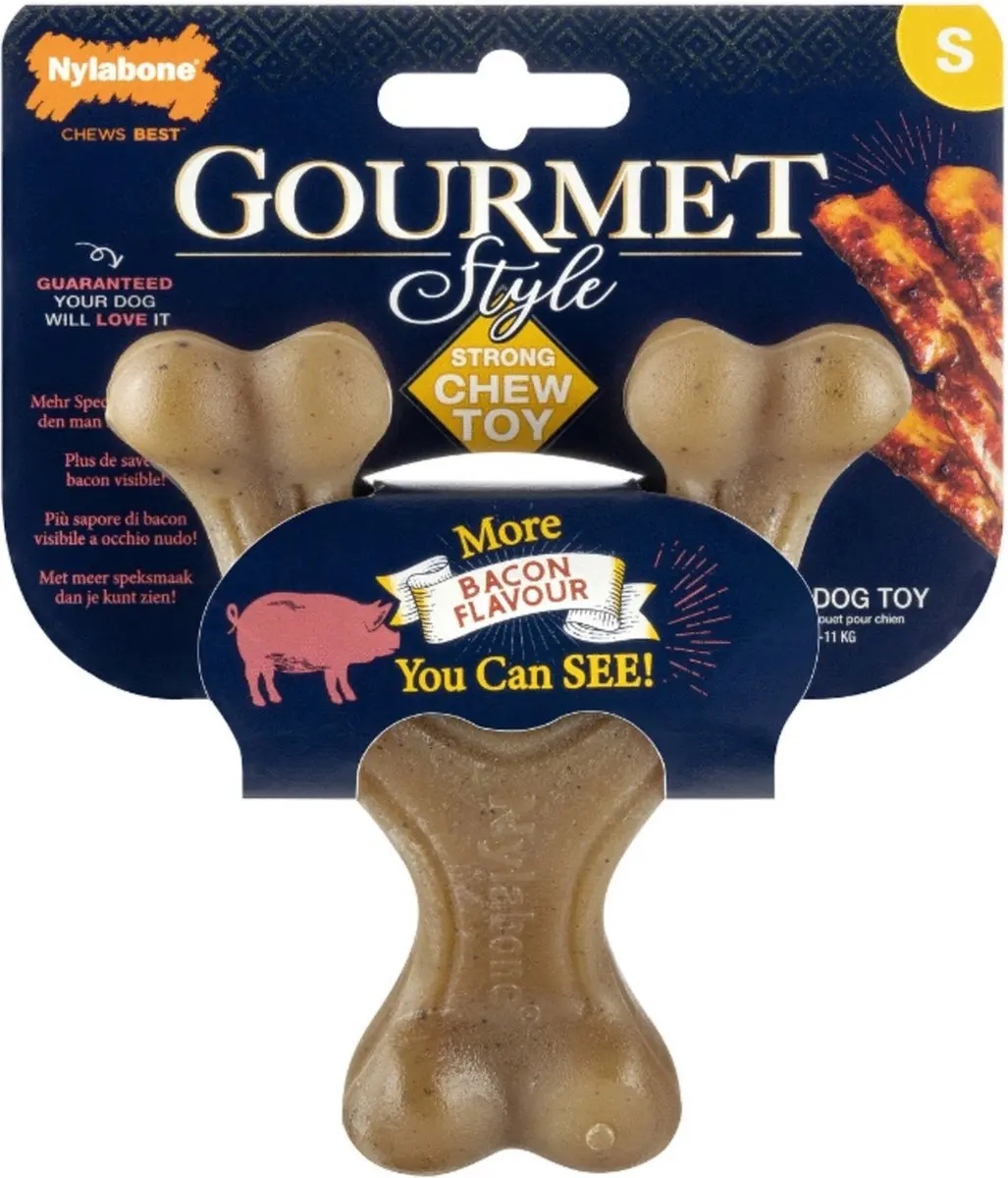 Nylabone Gourmet Wishbone Bacon