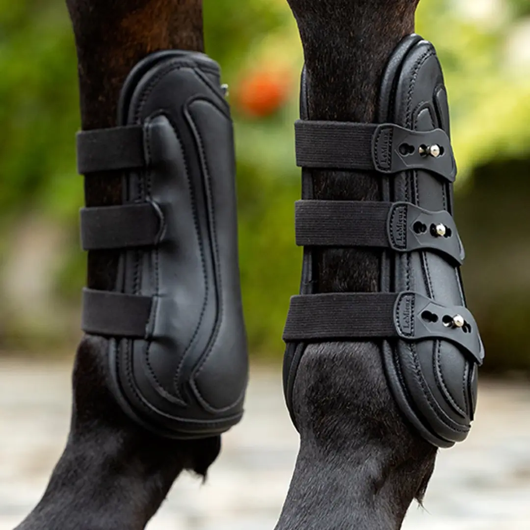 Lemieux Capella 3 Strap Peesbeschermers - L - Zwart