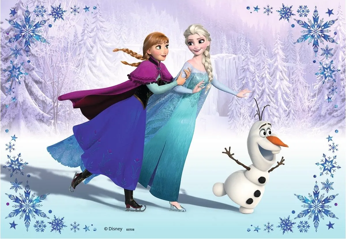 Ravensburger Disney Frozen Zussen voor altijd Puzzel - 48 Stuks (2x24) - Multicolor