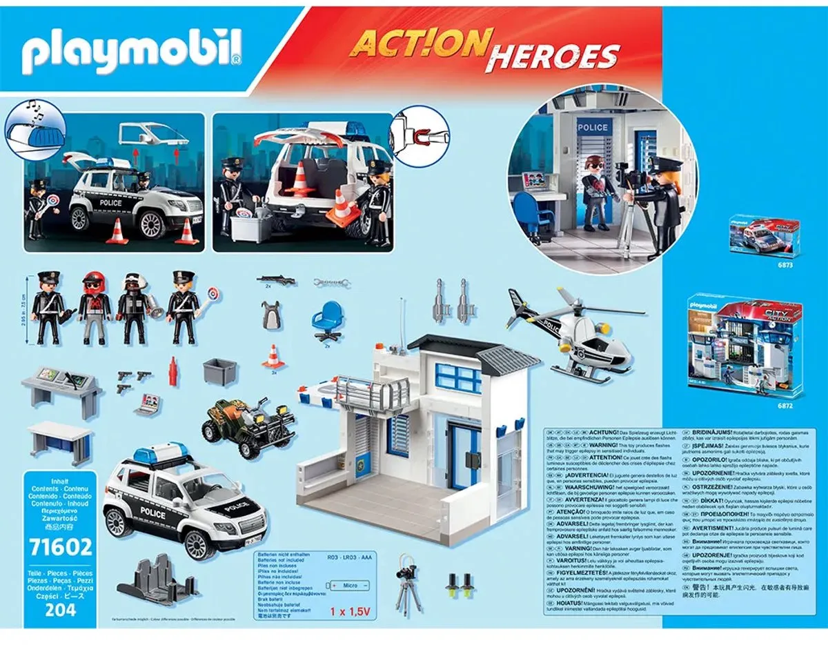 Playmobil Action Heroes Politiepost 71602 - Multicolor
