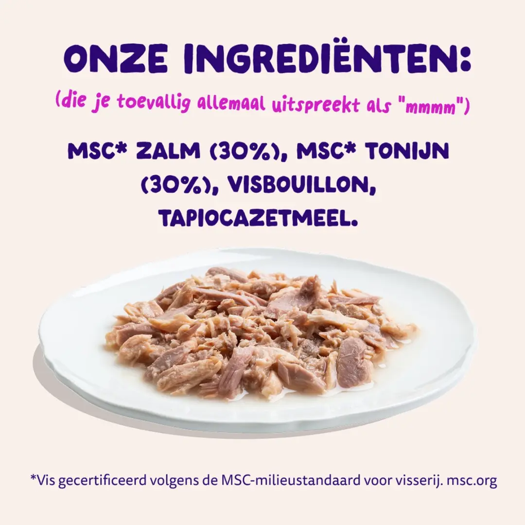 Edgard & Cooper Kat Natvoeding 70g - Tonijn/Zalm