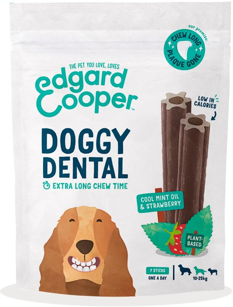 Edgard & Cooper Doggy Dental Aardbei&Munt - 8 Stuks - afbeelding 6 van 6