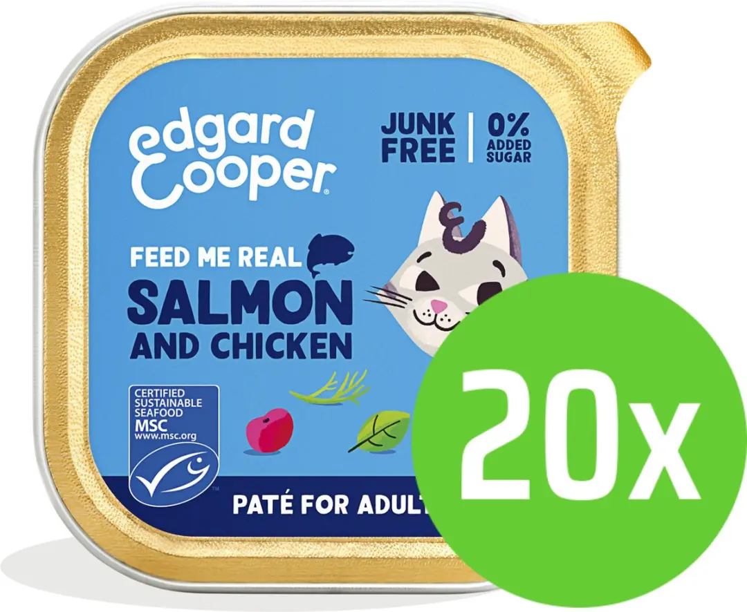 Edgard & Cooper Kattenvoer Adult Pate Zalm
