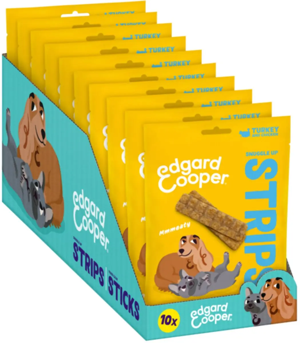 Edgard & Cooper Adult Strips Kalkoen-Kip 75g