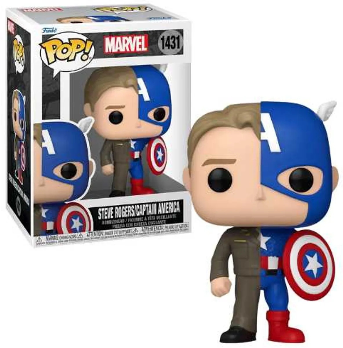 Funko Pop Captain America Steve Rogers - Split Figuur - 1431