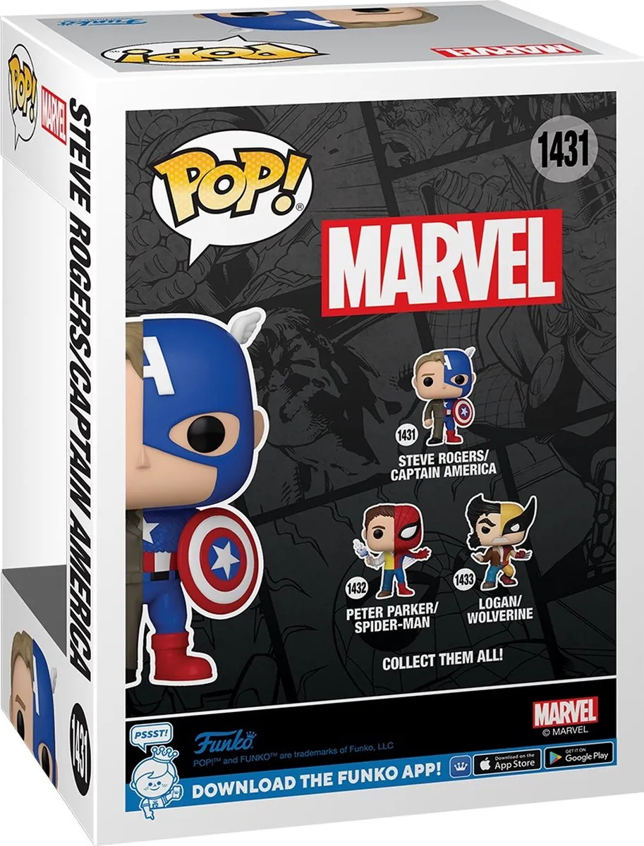 Funko Pop Captain America Steve Rogers - Split Figuur - 1431