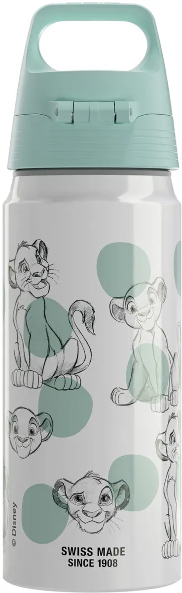 Sigg Drinkfles Simba & Nala 0,6L - Aluminium - Wit - afbeelding 2 van 6