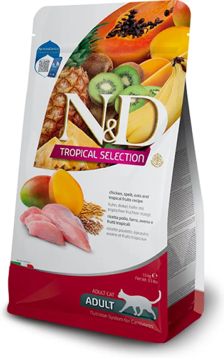 N&D Cat Tropical Selection Kip Droogvoer - 5kg - afbeelding 2 van 2