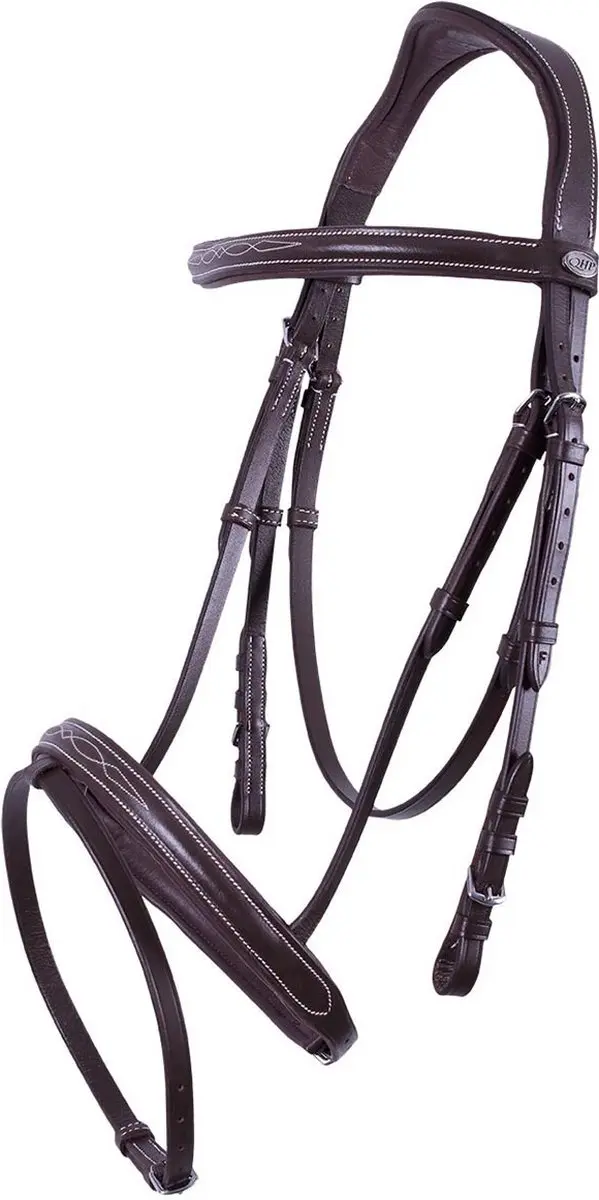 QHP Hoofdstel Luxe Lichtbruin - Cob