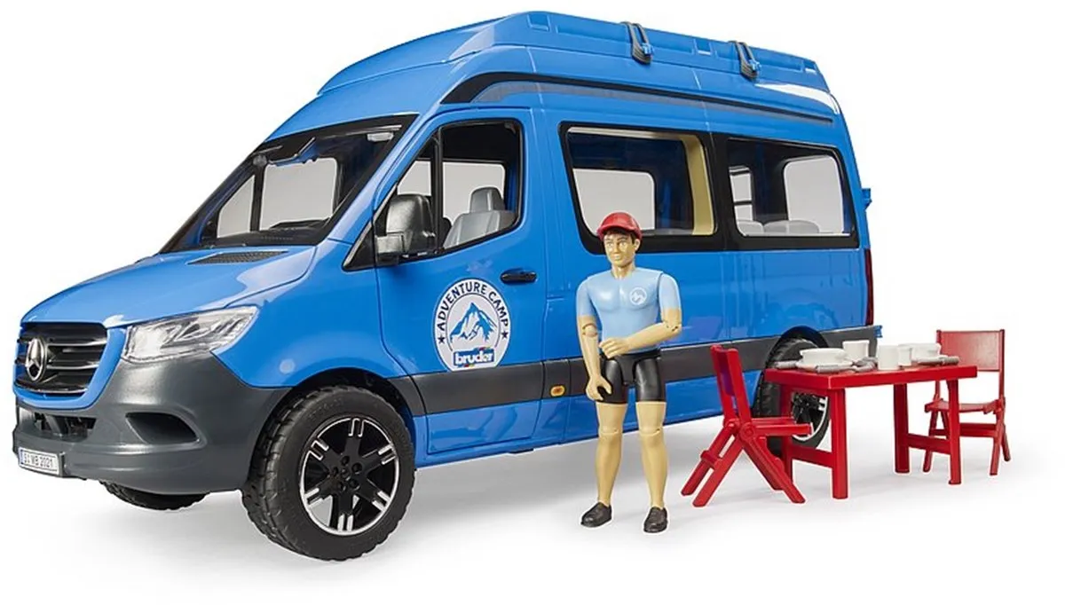 Bruder MB Sprinter Camper Speelgoedauto BF2684 - Blauw