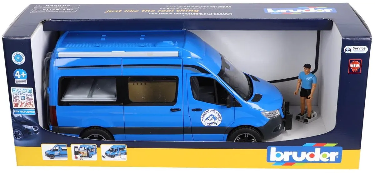 Bruder MB Sprinter Camper Speelgoedauto BF2684 - Blauw