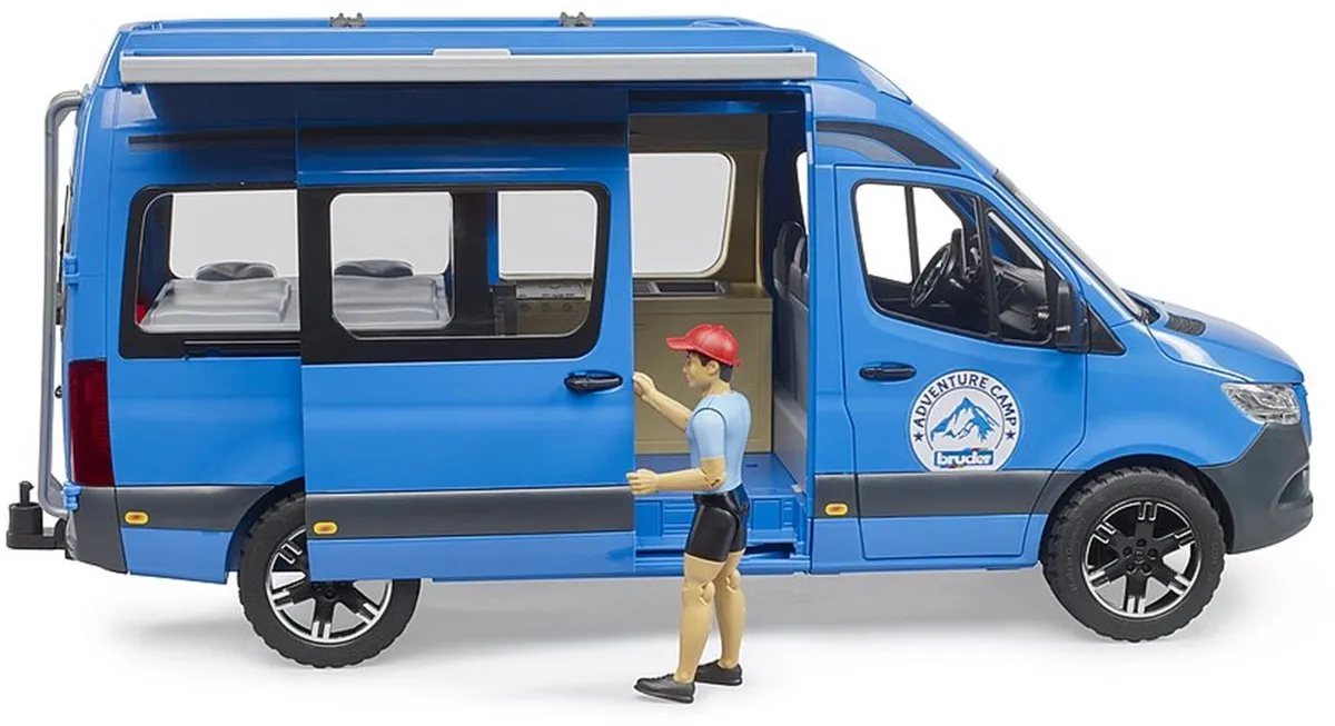 Bruder MB Sprinter Camper Speelgoedauto BF2684 - Blauw