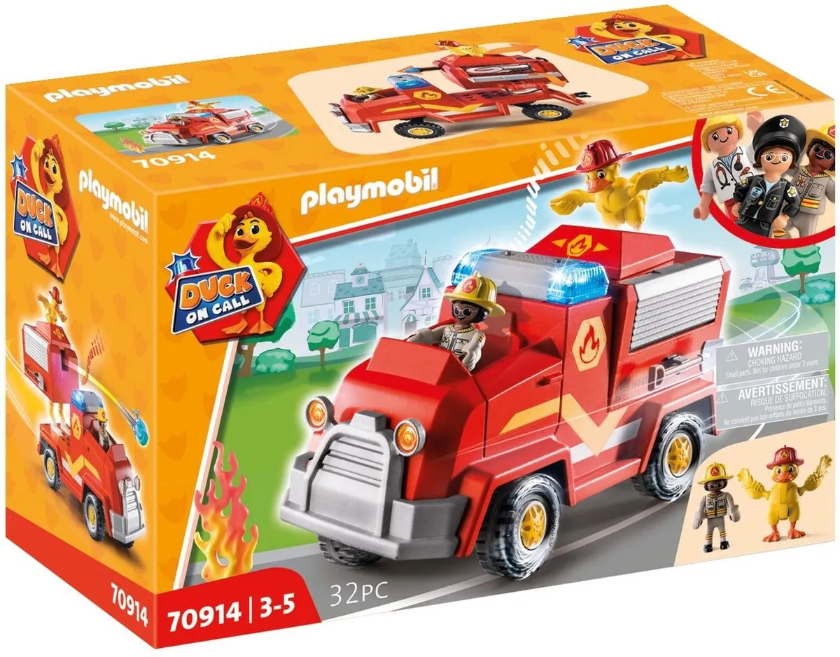 Playmobil Duck On Call Brandweerwagen 70914