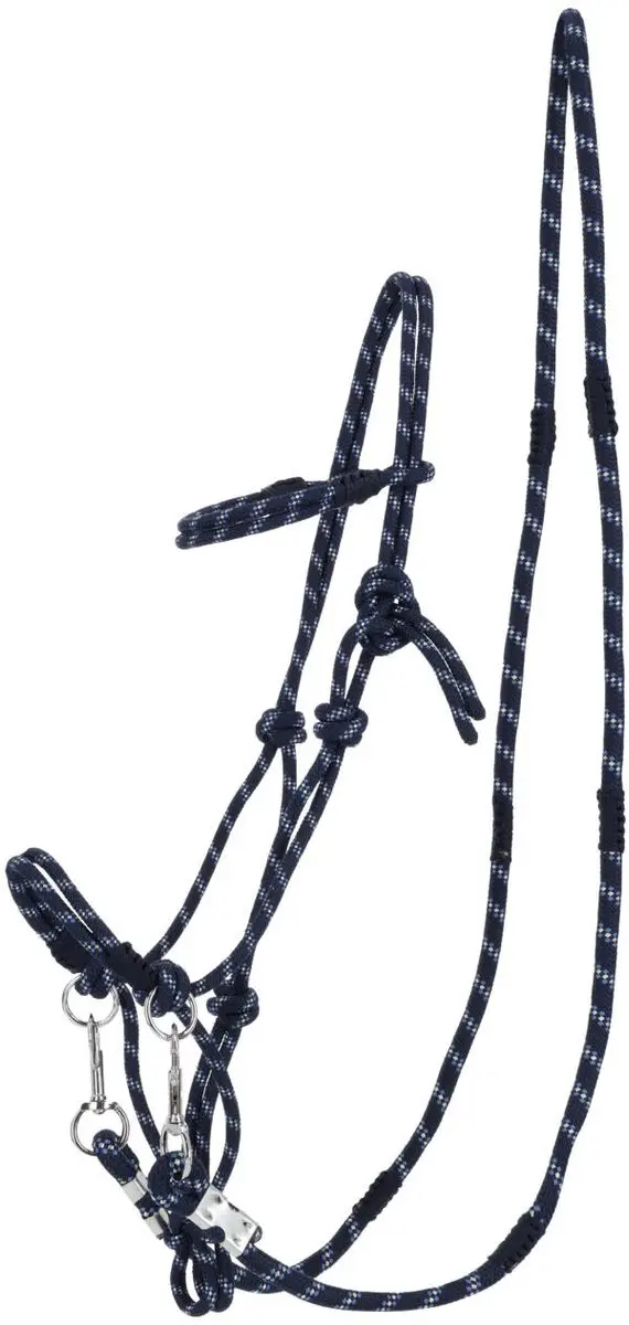 Qhp Touwhalster Aubree met teugel Misty Blue / Navy