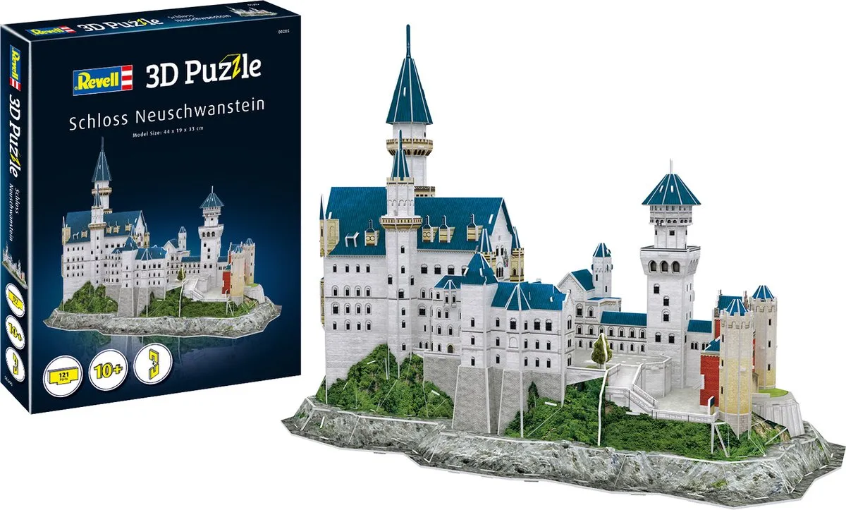 Revell Neuschwanstein 3D Puzzel - 121 Stukjes - Multi