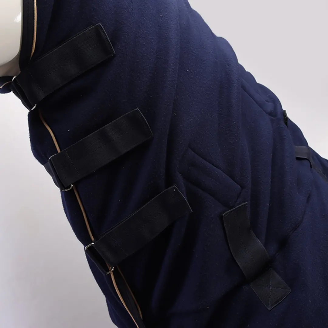 Horsegear HGroll Up Neck Zweetdeken 130/175cm - Donkerblauw